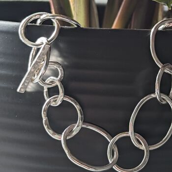 Maxi Links Sterling Silver Bracelet, 8 of 9