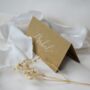 Personalised Calligraphy Kraft Place Name Cards X 10, thumbnail 1 of 5
