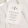 Monogram Wedding Invitations, thumbnail 1 of 4