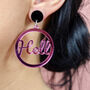 'Hell Yeah' Acrylic Earrings, thumbnail 3 of 6