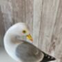 19cm Hand Painted Wooden Lifelike Seagull Ornament Figurine Sculpture, thumbnail 2 of 9