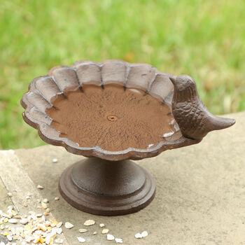 Antique Brown Garden Bird Bath, 2 of 8