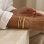 Solitaire Diamond Bangle Gold Non Tarnish Waterproof, thumbnail 3 of 8