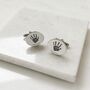 Stainless Steel Engraved Oval Cufflinks With Prints, thumbnail 1 of 3