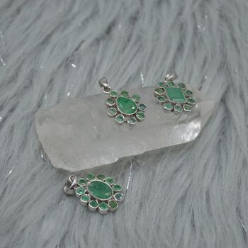 Emerald Pendant Necklace: May Birthstone, 6 of 9