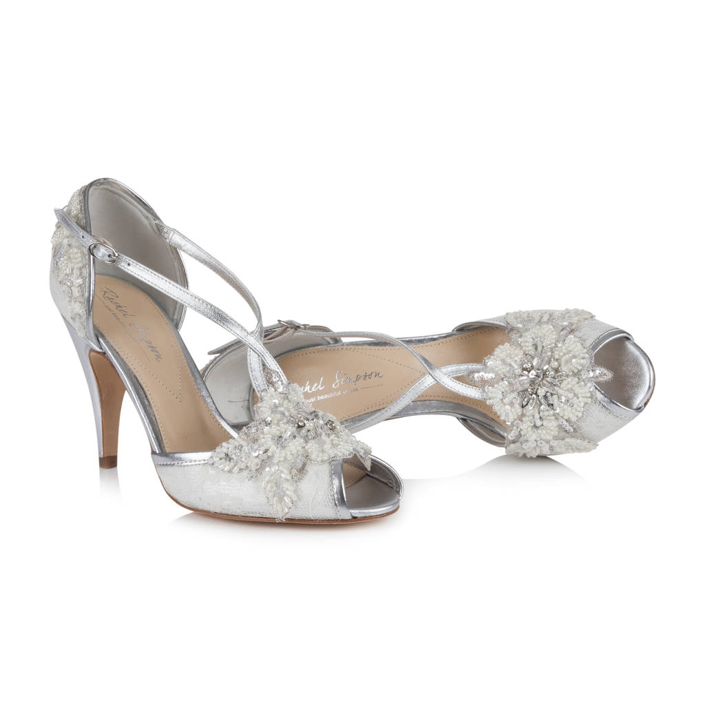wedding shoe charlotte in ivory lace by rachel simpson ...