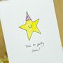 Personalised ‘Smiley Star’ Handmade Card, thumbnail 3 of 7