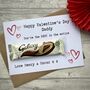 Daddy/Mummy Happy Valentine's Day Chocolate Galaxy Card, thumbnail 1 of 2