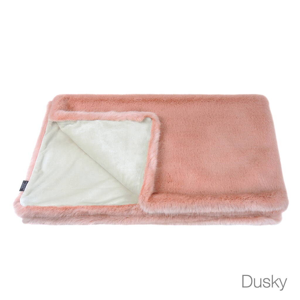 Helen Moore Vegan Faux Fur Throws In Many Sizes By Helen Moore