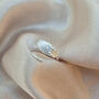 Sterling Silver Feather Leaf Adjustable Stacking Finger Or Thumb Ring, thumbnail 5 of 10