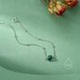Sterling Silver Genuine Malachite Bracelet, thumbnail 2 of 12