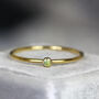 Green Peridot Solitaire Ring Gold Or Silver, thumbnail 1 of 11