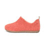 Snugtoes Slip On Womens Recycled Polyester Slippers. Faux Fur Lining, Lightweight, Comfortable, Salmon Colour, thumbnail 3 of 5