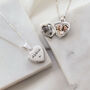 Sterling Silver Personalised Heart Locket Necklace, thumbnail 1 of 8