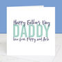Personalised Love To Daddy Father's Day Card, thumbnail 1 of 4