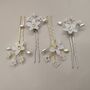 Pearl Flower Bridal Hair Pins Set Of Two, thumbnail 12 of 12