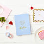 Personalised Geometric Heart Foiled Notebook, thumbnail 10 of 11