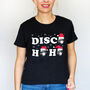 'Disco Hoho' Ladies Christmas T Shirt, thumbnail 2 of 3