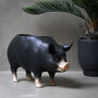Large Black Pig Plant Pot, thumbnail 1 of 7