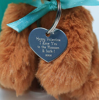 Highland Brown Cow With Valentine Heart, To The Mooooon, 3 of 7