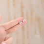 Quotation Marks Stud Earrings In Sterling Silver, thumbnail 5 of 11