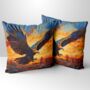 Golden Eagle Hand Made Poly Linen Cushions, thumbnail 1 of 9