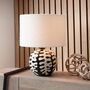 White Boucle Cylinder Lampshade For Table Lamps, thumbnail 1 of 7