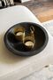 Brushed Gold Metal Candle Holders Set Of Two, thumbnail 2 of 2