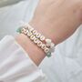 Moonstone Crystal Friendship Angel Number Bracelet 222, thumbnail 3 of 3