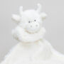 Personalised Embroidery Highland Cow Cream Toy Soother, thumbnail 7 of 11