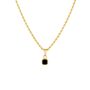 Mini Black Onyx Pendant Necklace For Men, thumbnail 8 of 12