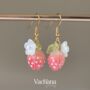 Sweet Strawberry Dangle Earrings, thumbnail 2 of 2