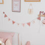 Personalised Sparkly Pink Bunting For Girls Bedroom, thumbnail 3 of 8