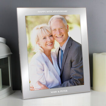 Personalised Message 8x10 Silver Photo Frame, 7 of 9