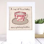 Personalised Tea Cup Card For Any Occasion, thumbnail 1 of 12