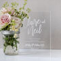 Clear Classic Acrylic Wedding Invitations, thumbnail 1 of 10