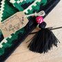 Handmade Emerald Green Turkish Kilim Shoulder Bag Boho, thumbnail 3 of 5