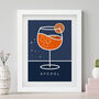 Aperol Cocktail Drink Art, thumbnail 4 of 4