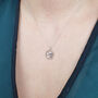 Pisces Zodiac Horoscope Charm Sterling Silver Necklace, thumbnail 2 of 4
