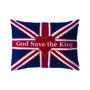 Union Jack God Save The King Coronation Mini Cushion, thumbnail 2 of 3