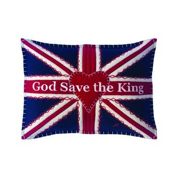 Union Jack God Save The King Coronation Mini Cushion, 2 of 3