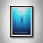 Go Freediving Travel Poster Art Print, thumbnail 1 of 8