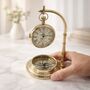 Custom Engraved Rotating Balance Desk Clock – 24th Birthday And Father's Day Keepsake Gift, thumbnail 10 of 12