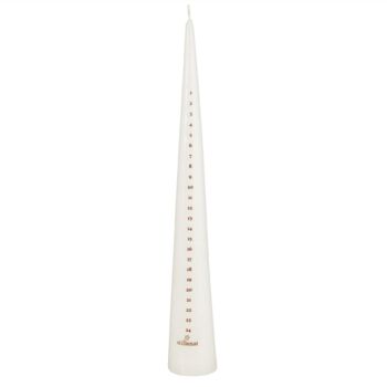 White Cone Shaped Advent Candle, 3 of 3