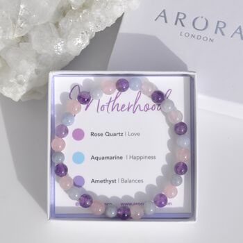 Motherhood Crystal Bead Bracelet Gift For Her, 2 of 4