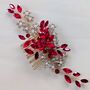 Red Crystal Hair Comb, thumbnail 2 of 6