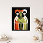 For The Love Of Veggies Vegan Ladies Wall Art Print, thumbnail 4 of 6