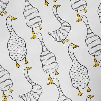 Geese Wrapping Paper Roll Or Folded, Marching Geese, 2 of 2