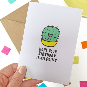Cactus Birthday Card, 2 of 5