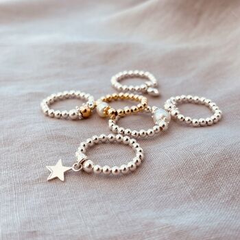 Gold Ball Stacking Ring, 3 of 3